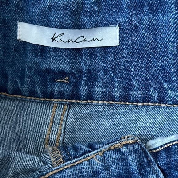 KanCan Women’s High Waisted Raw Hem Denim Jean Shorts Size 7/27 - Picture 4 of 4
